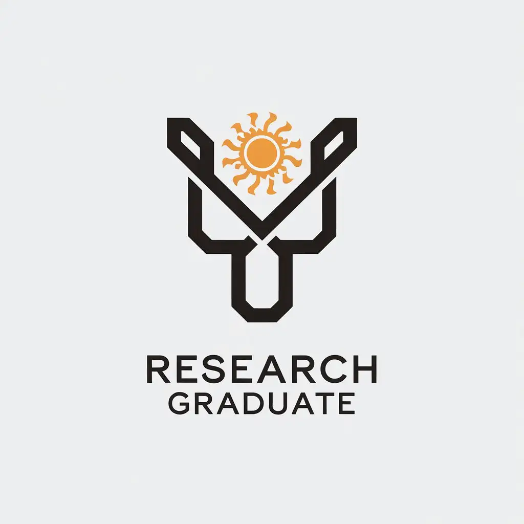 LOGO-Design-for-Research-Graduate-Letter-YJS-with-Solar-Element-in-Japanese-Style