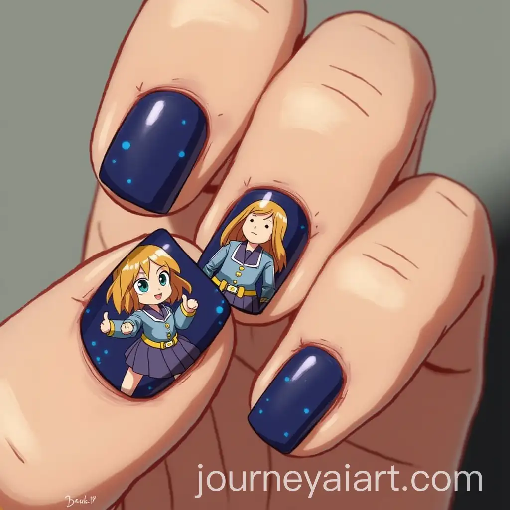 Creative-Nail-Designs-Inspired-by-My-Hero-Academia-Characters