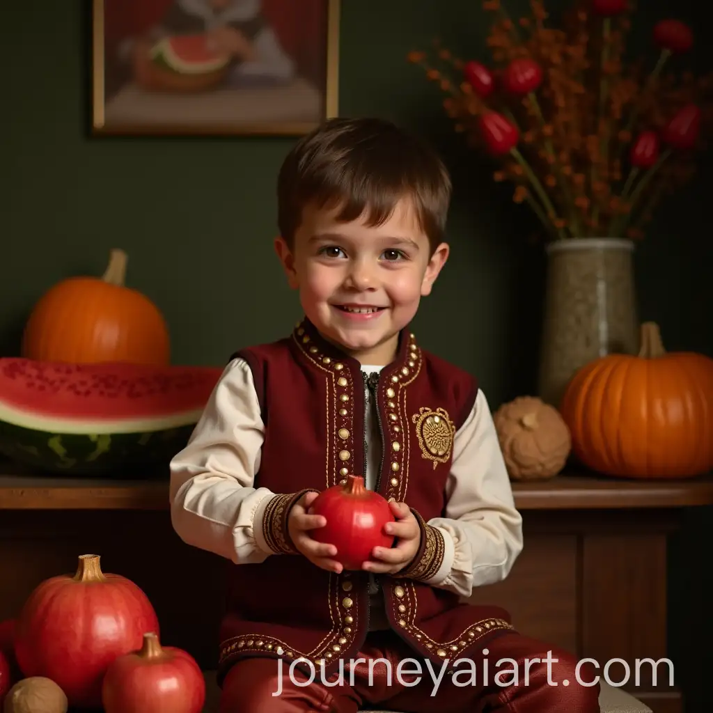 9YearOld-Boy-Holding-Pomegranate-During-Yalda-Night-Celebration