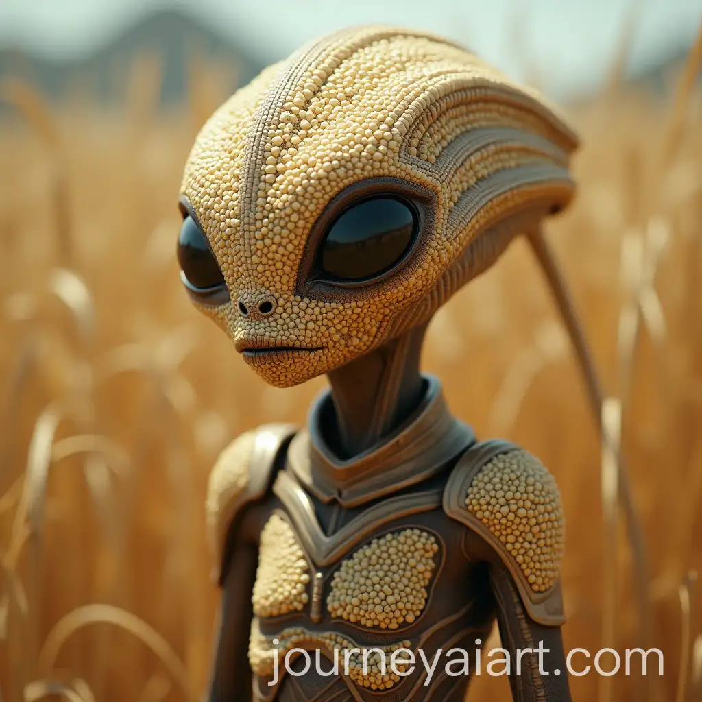 Alien-Made-of-Rice-Grains-in-Cinematic-Outdoor-SciFi-Setting