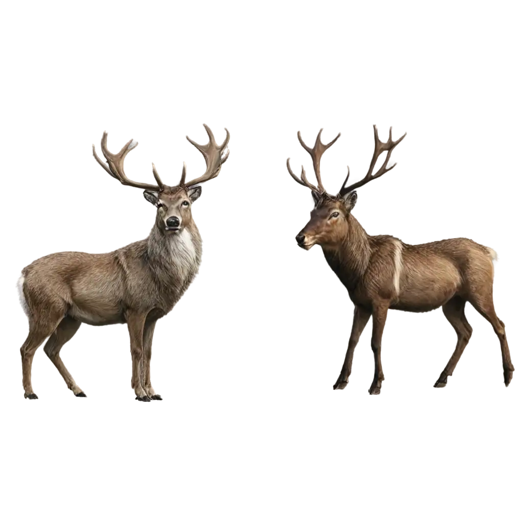 Stag-and-Eastern-Wolf-in-Medieval-Heraldry-Style-PNGAI-Art-Prompt-Analysis-Image-for-Distinctive-Art-and-Symbolism