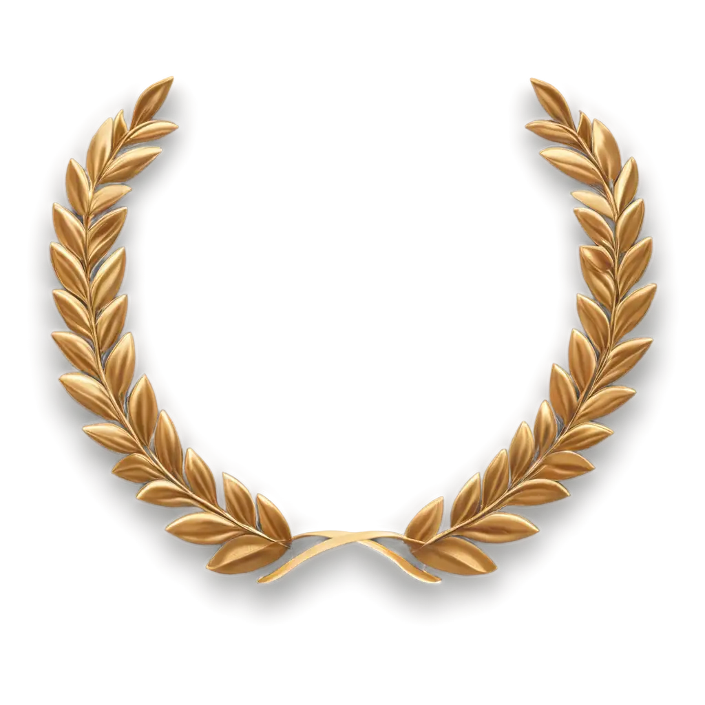 Gold-Crown-Winner-Frame-PNG-3D-Trophy-Laurel-Wreath-and-Victory-Ribbon-Award-Emblem