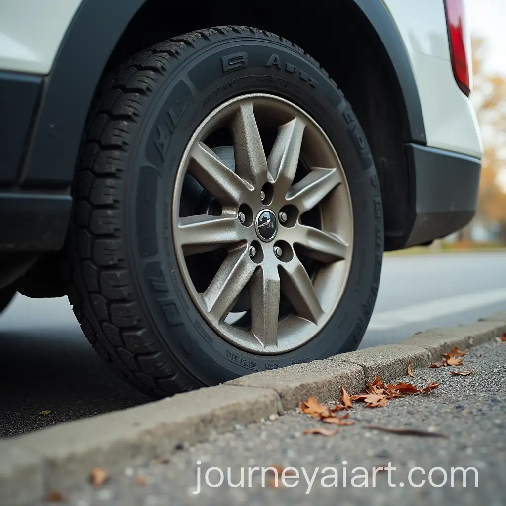 Vehicle-Wheel-Scraping-Against-a-Curb