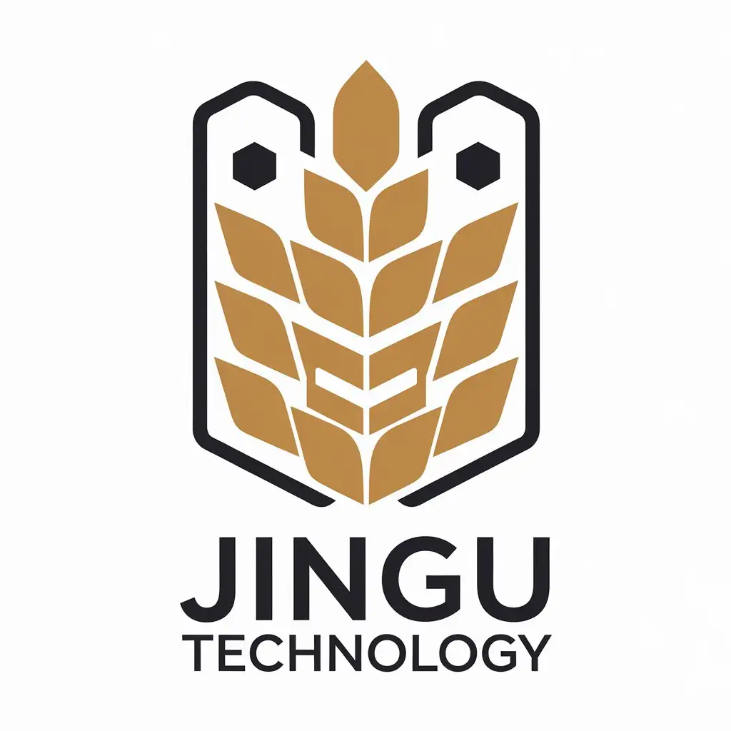 LOGO-Design-for-Jingu-Technology-Modern-Grain-or-Cereal-Symbol-in-Internet-Industry