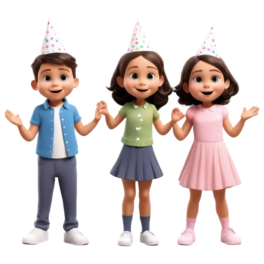 Surprising-Parents-Cartoon-PNG-Twin-Boy-and-Twin-Girl-Birthday-Celebration