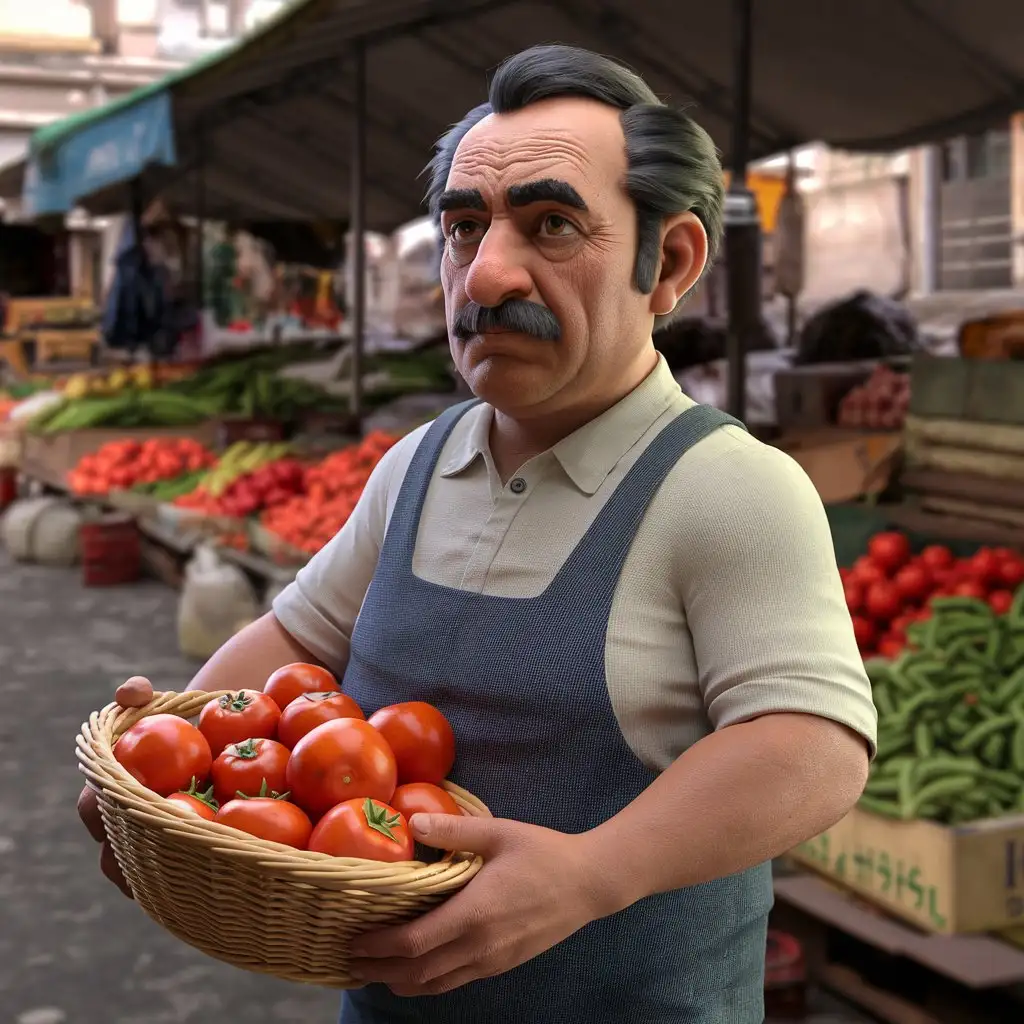 Realistic-3D-Armenian-Man-with-Tomatoes-in-Market-Background