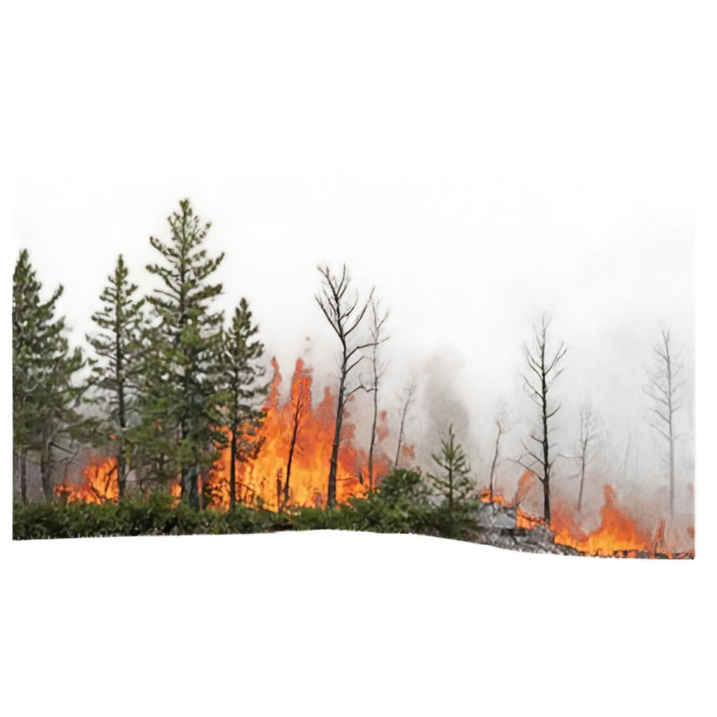 Vivid-PNG-Image-of-a-Forest-Fire-Capturing-the-Intensity-and-Beauty