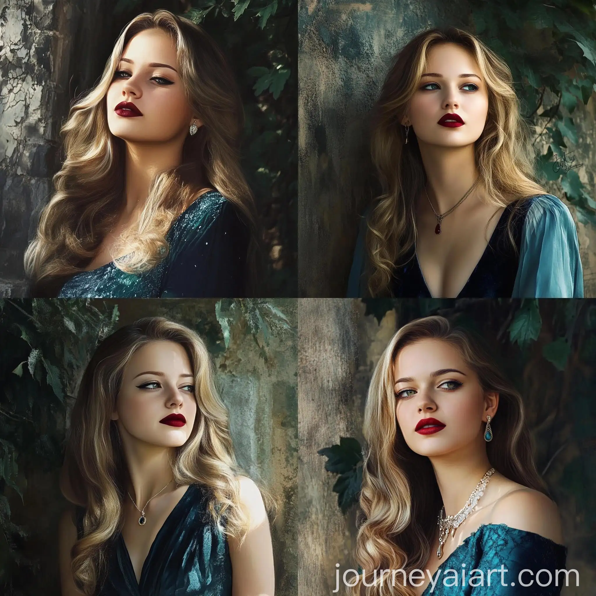 Woman-with-Blonde-Hair-in-Midnight-Moonlight-Setting