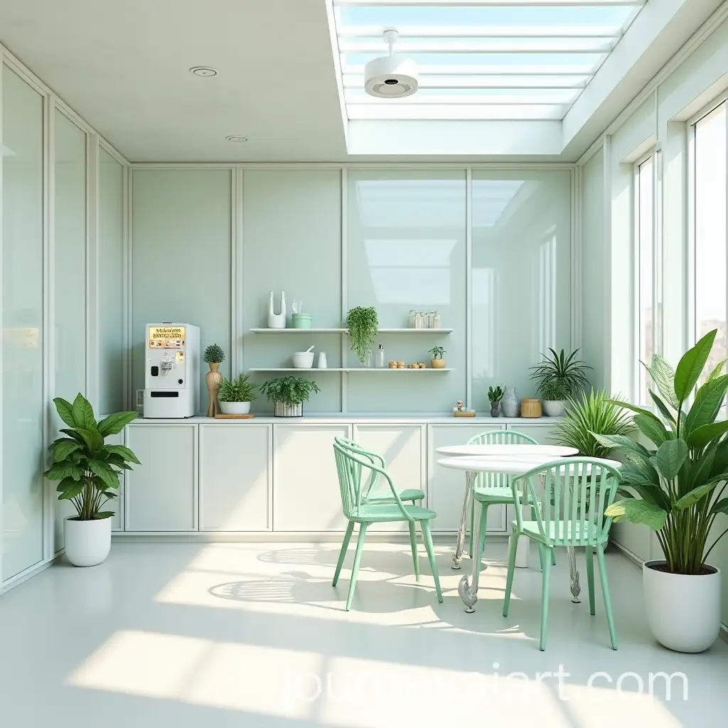 Modern-OpenAir-Coffee-Shop-Interior-with-Glass-Walls-and-Green-Plants