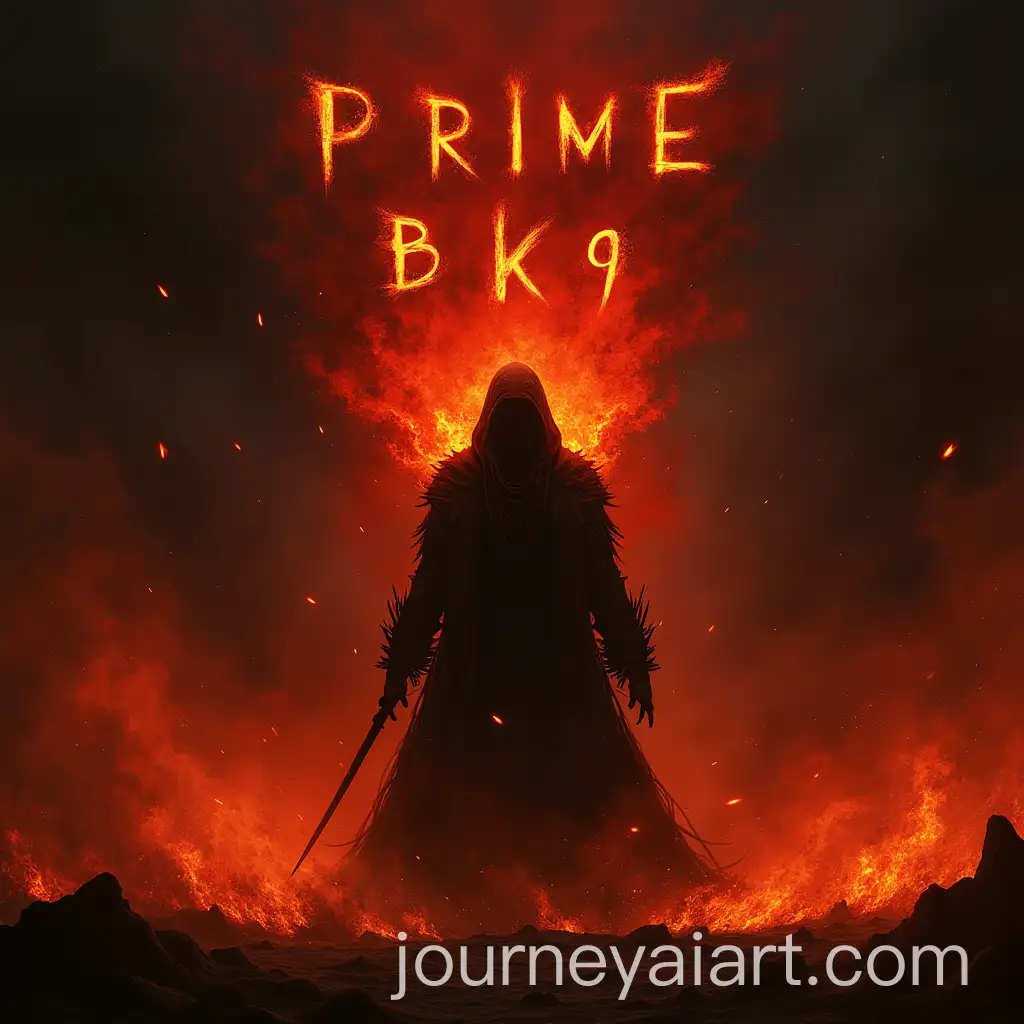 Dark-and-Fiery-PhonkInspired-Digital-Artwork-with-Glowing-Figure-and-Flames