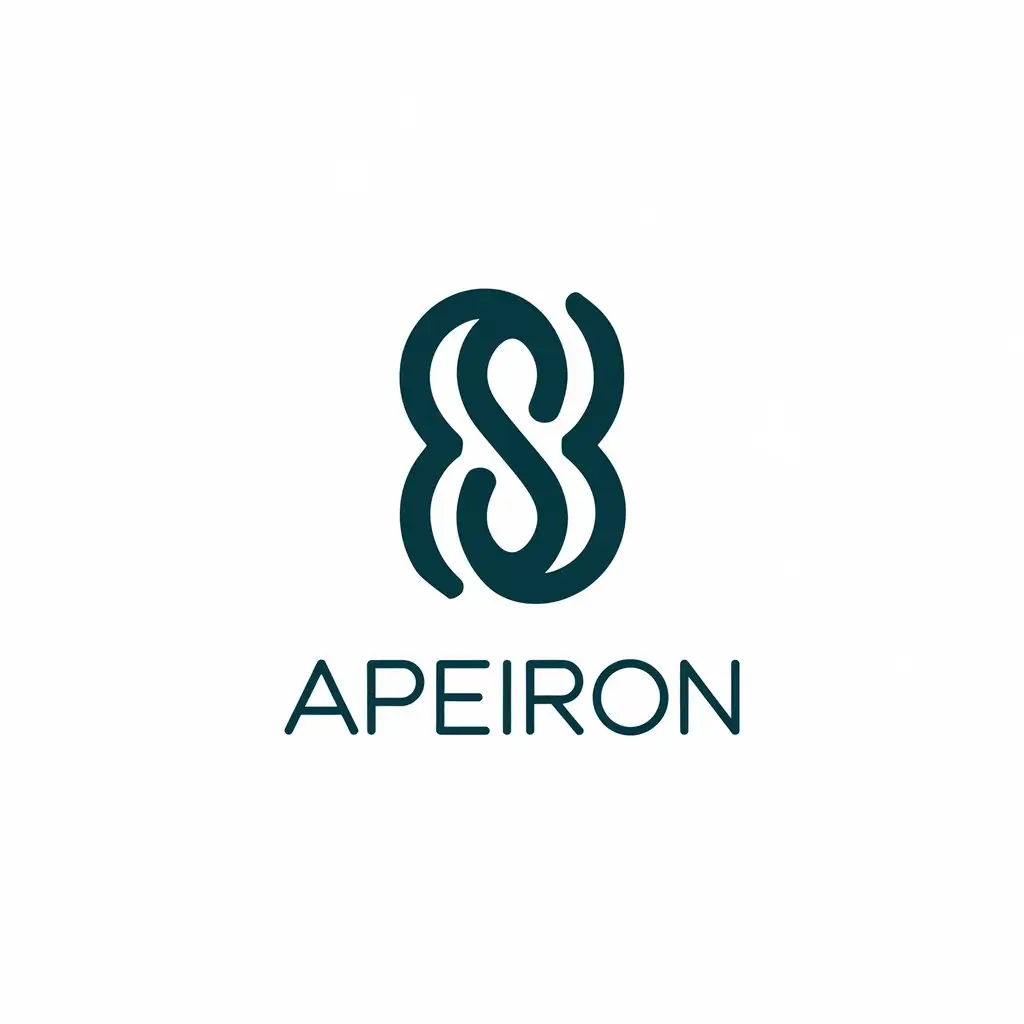 LOGO Design for Apeiron Vector Style with Infinity Symbol and Moderate Aesthetic