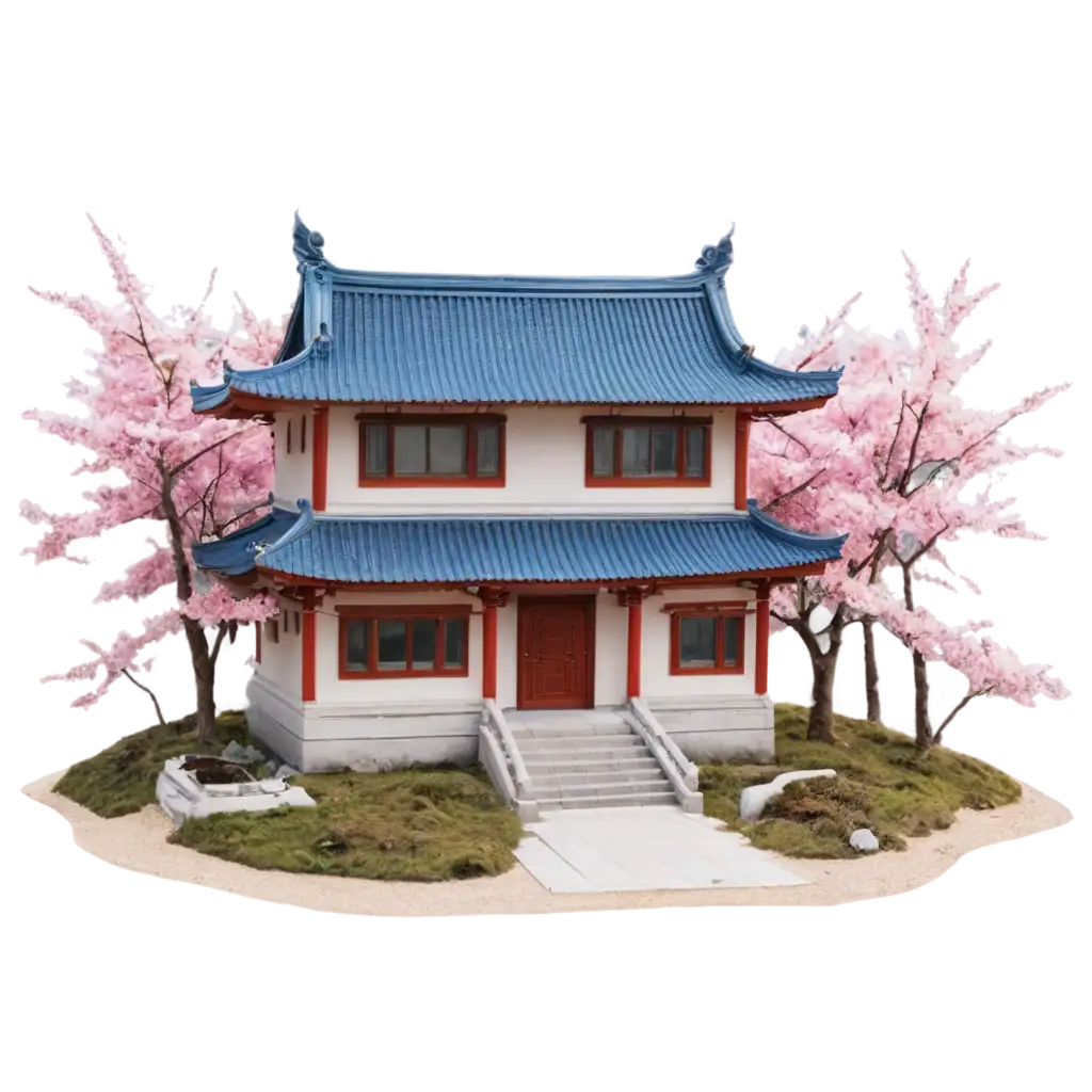 Chinese-Home-on-Sakura-Flower-PNG-HighQuality-Image-for-Artistic-and-Cultural-Creations