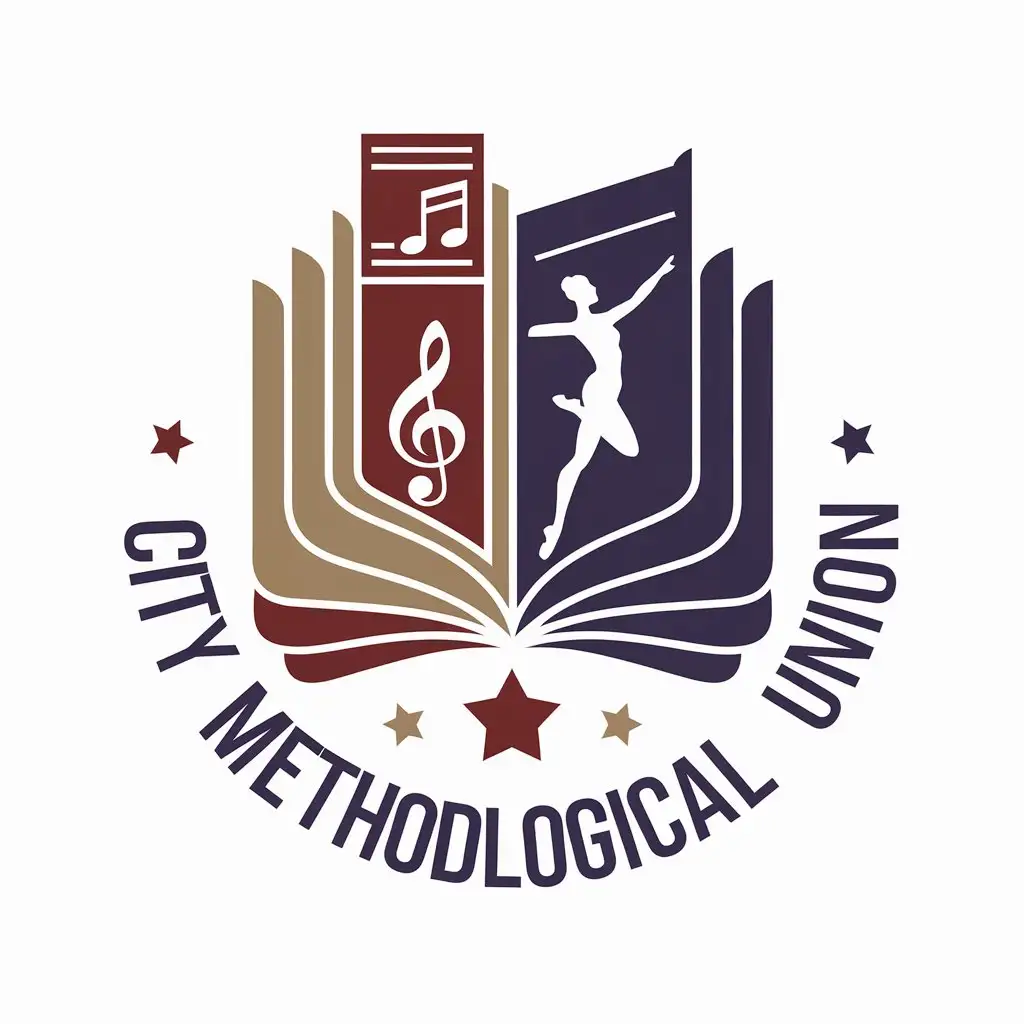 LOGO-Design-for-City-Methodological-Union-Book-Music-and-Dance-Symbols-with-Educational-Theme