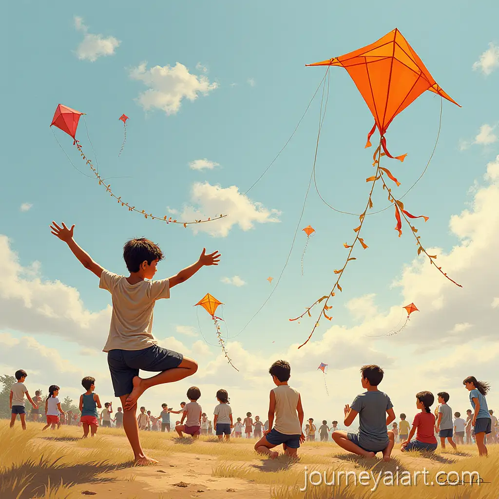 Yoga-Training-at-International-Kite-Festival-with-FocusAI-Art-Prompt-Expansion-on-Exercise-Practice