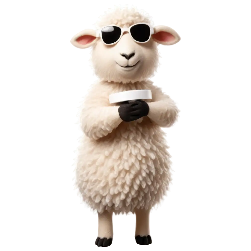 Sheep-with-Sunglasses-Using-Body-Lotion-PNG-Image-Playful-and-Whimsical-Concept-Art