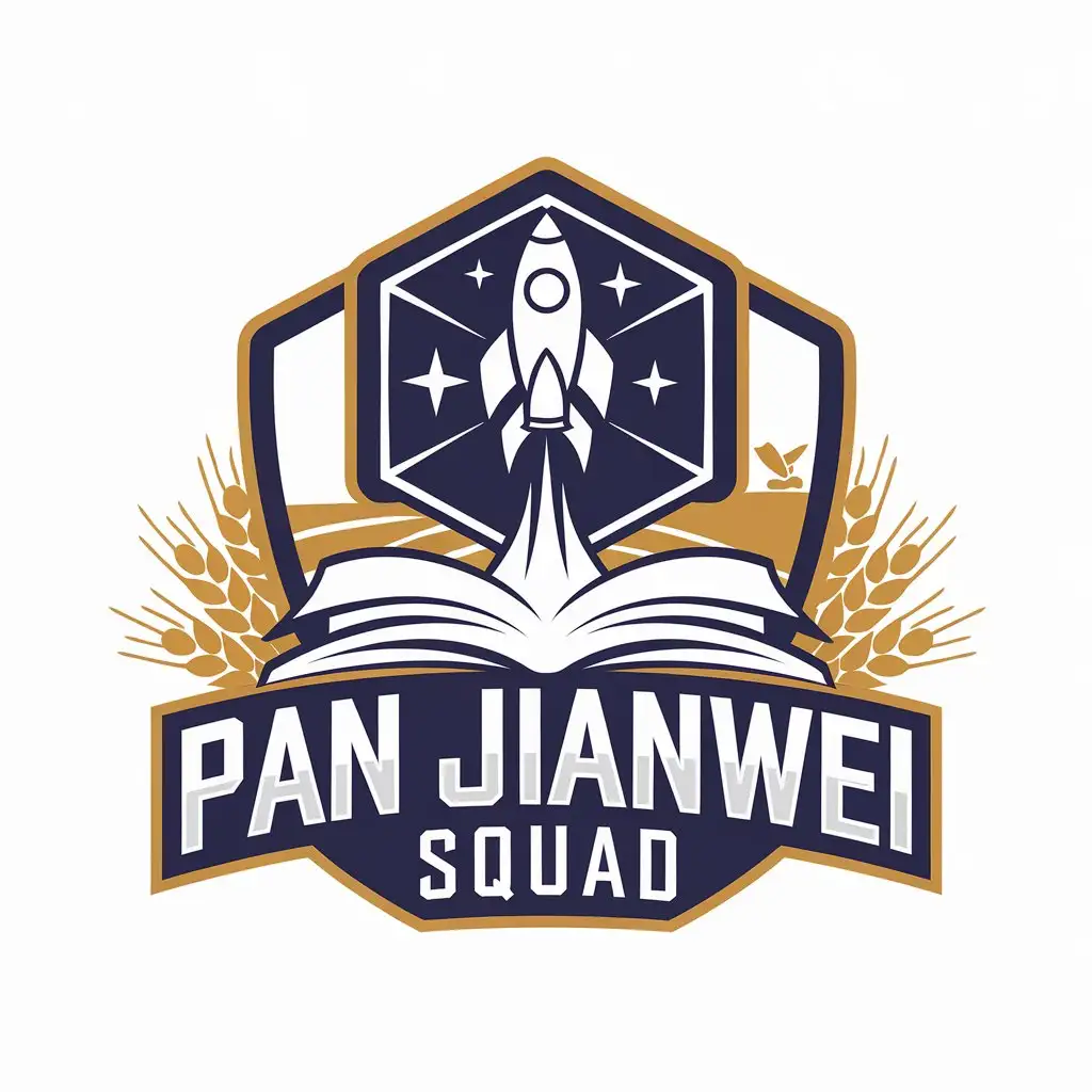 LOGO-Design-for-Pan-Jianwei-Squad-Quantum-Computer-Rocket-and-Starry-Sky-Theme