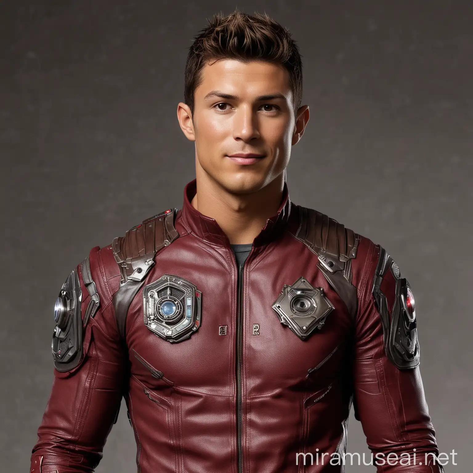 Half Body Cristiano Ronaldo as Star Lord