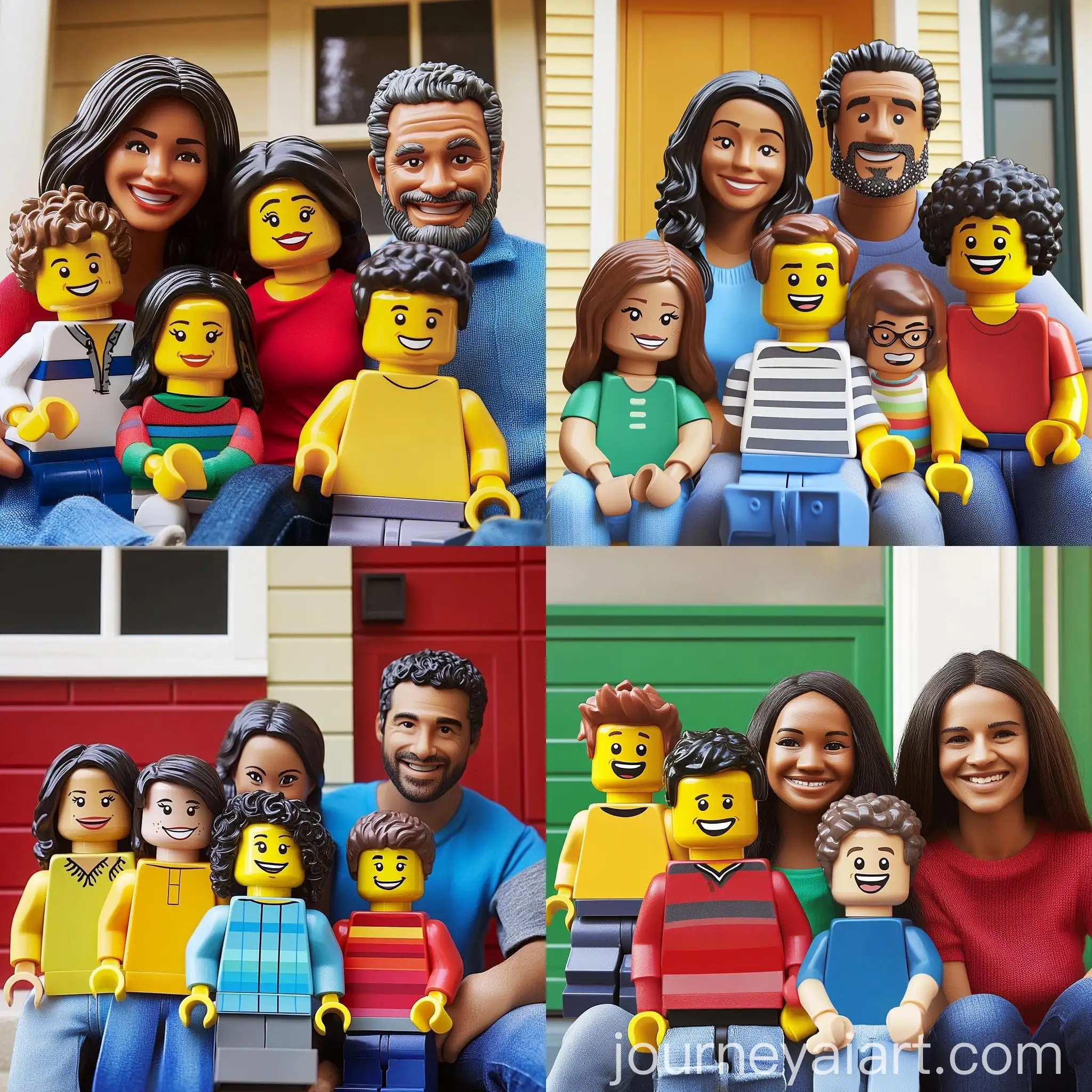 LEGO-Family-Photo-Transformation-into-Blocky-Figures