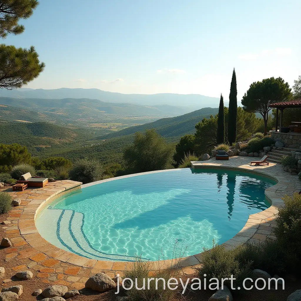 Overflowing-Circular-Pool-on-a-Hill-with-TusAI-Image-Prompt-Expansioncan-Landscape-Background