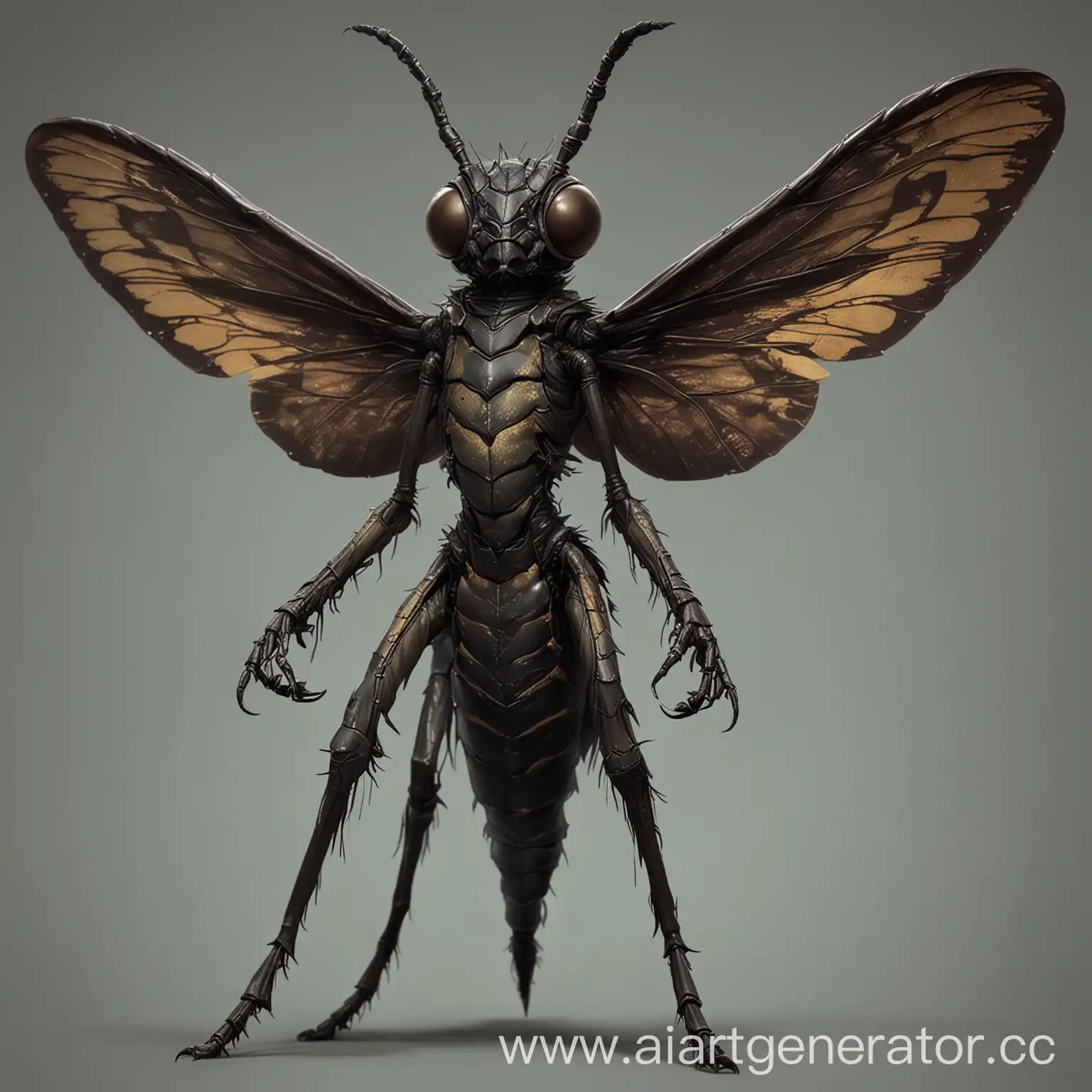 Black-ThriKreen-DnD-Character-InsectLike-Appearance