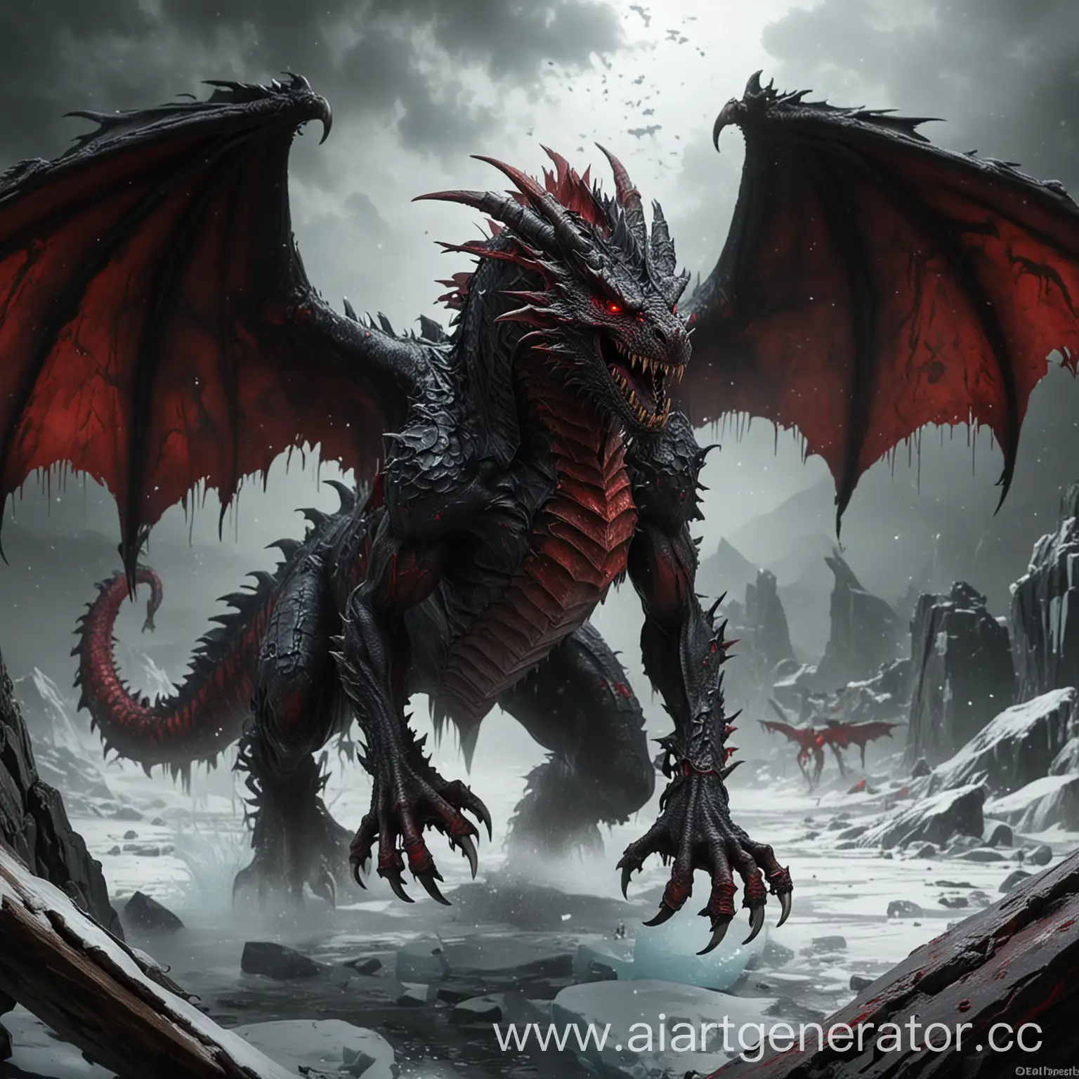 Fierce-Zombie-Dragon-with-Black-and-Red-Scales-Ice-Breath-and-Fury