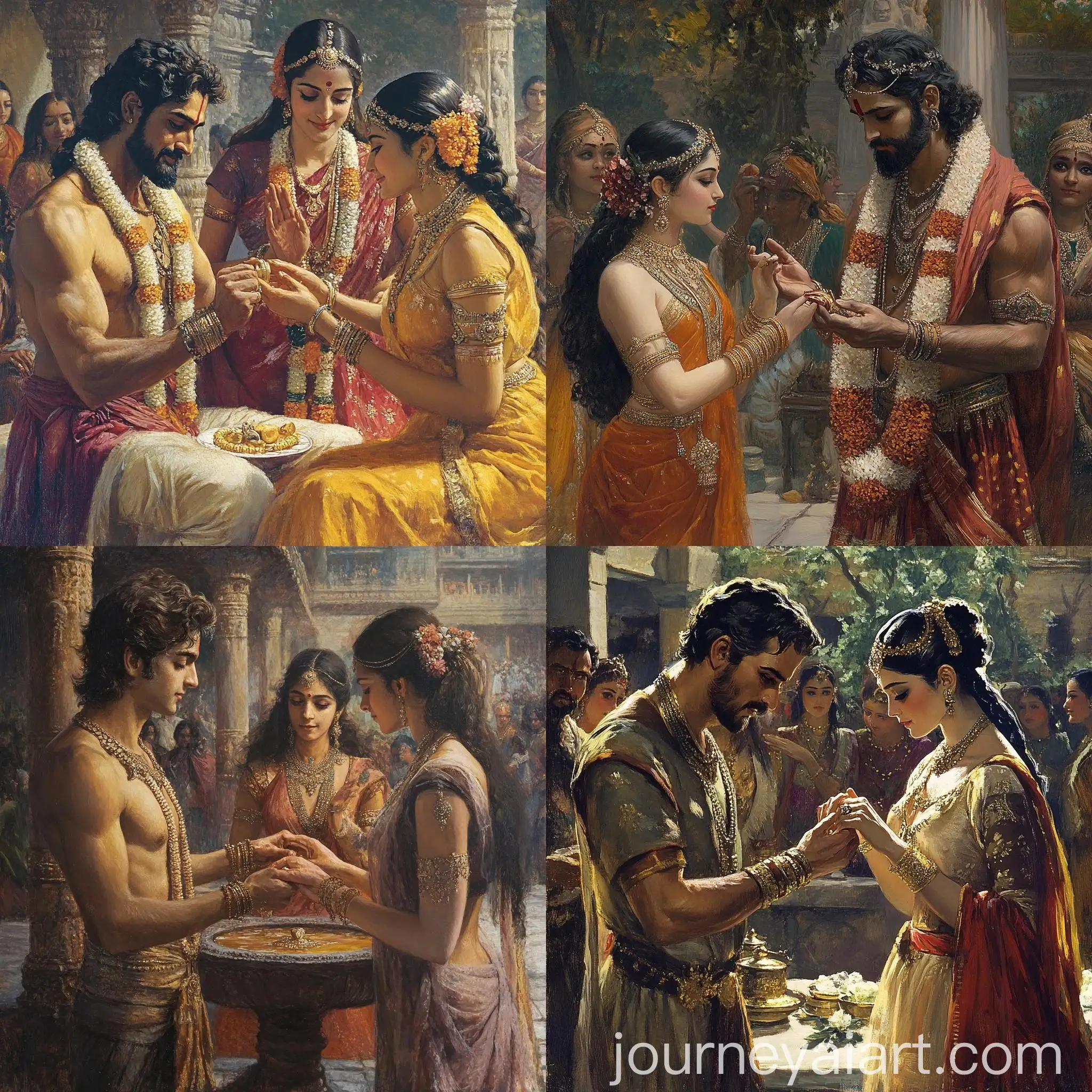 Hanuman-Presents-Ring-to-Sita-in-Mythological-Scene