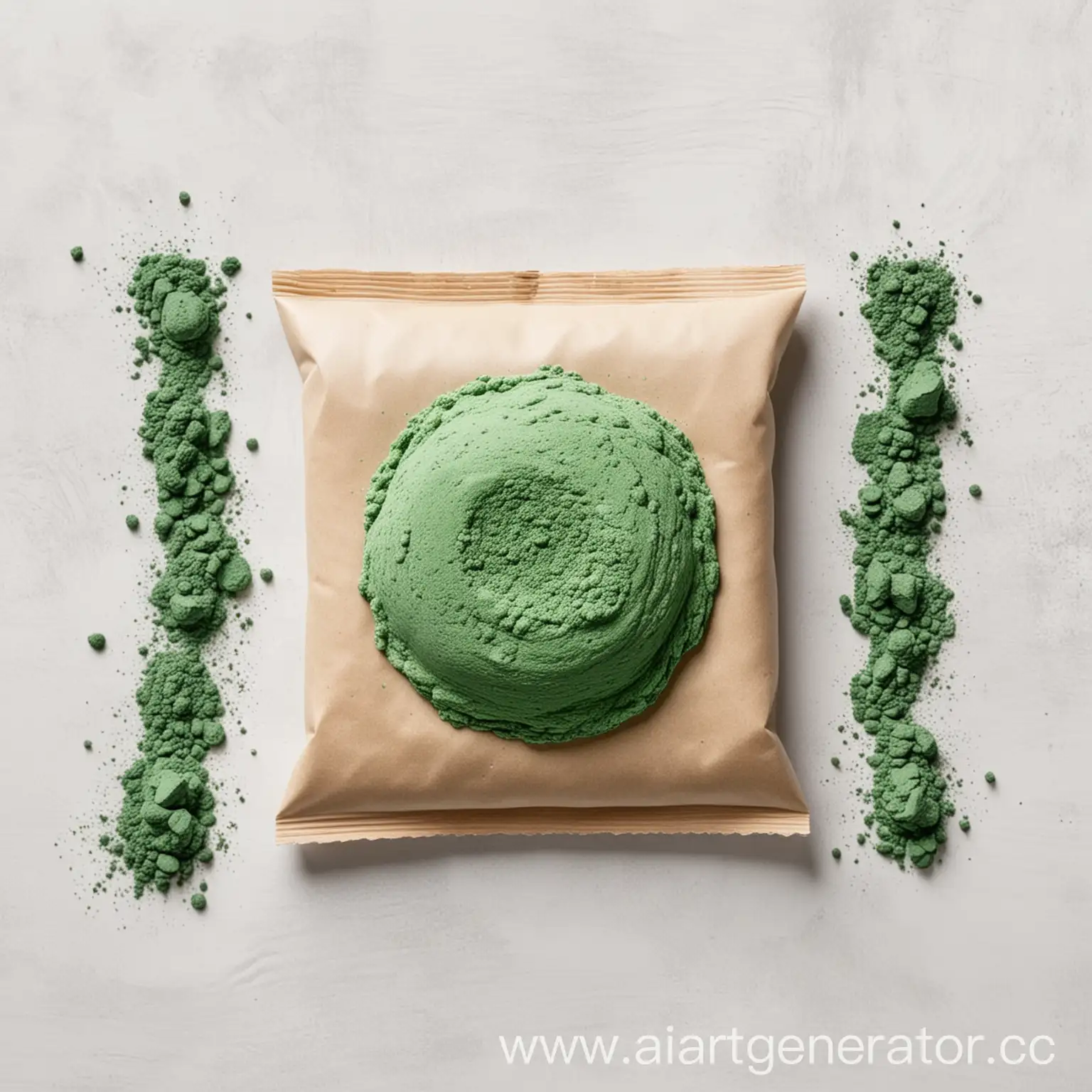 Saturated-Green-Craft-Dough-Pack-on-White-Table