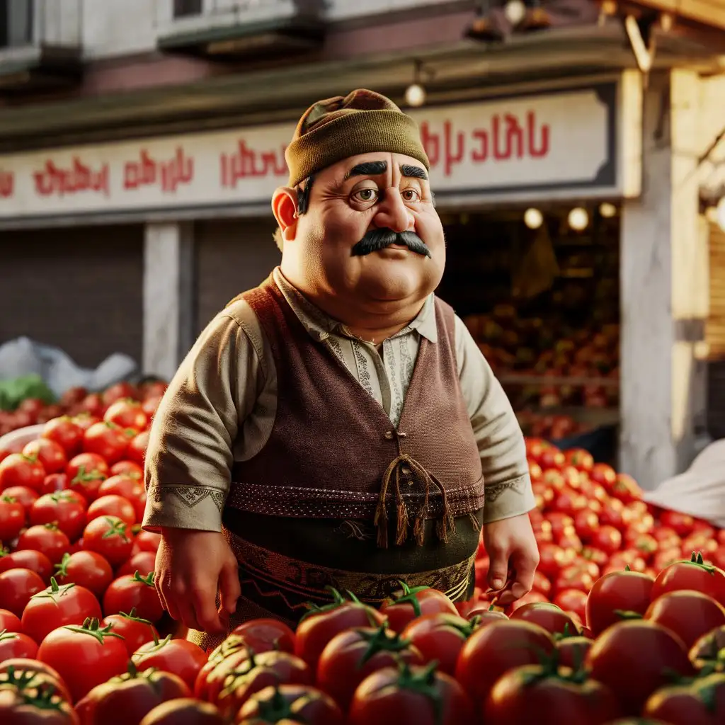 Realistic-Chubby-Armenian-Man-with-Tomatoes-in-Front-of-Market