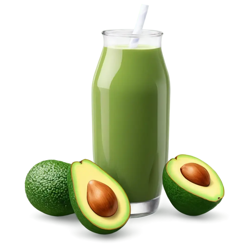 Perfect-3D-Avocado-Juice-in-a-Glass-Jar-PNG-Image-Exquisite-Visual-Representation