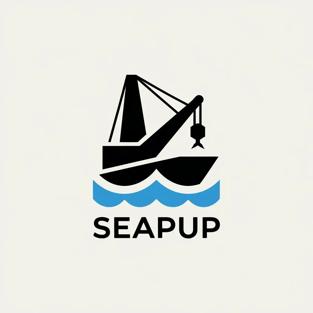 LOGO-Design-For-SEAPUP-Crane-Ship-Theme-in-Moderate-Style-for-Others-Industry