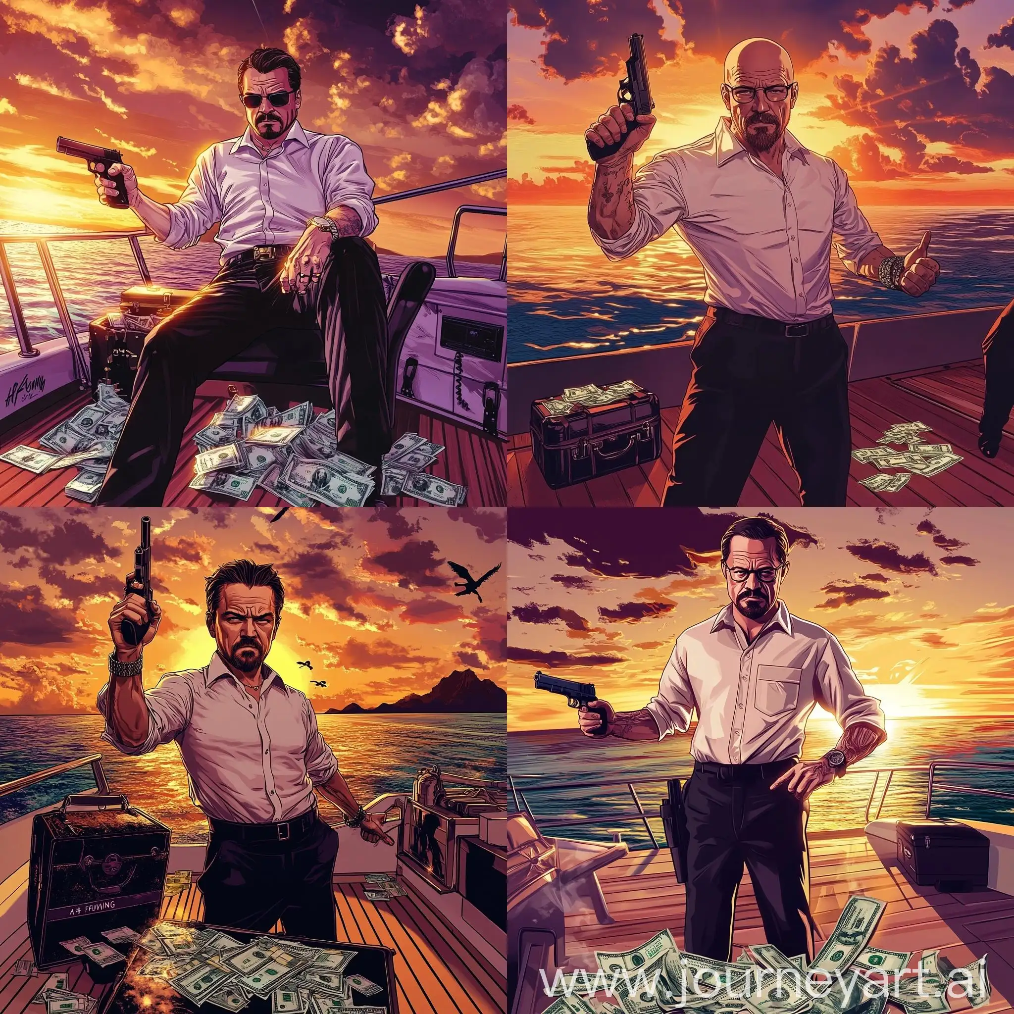 Luxury-Yacht-Scene-with-Walter-White-Leonardo-DiCaprio-and-Conor-McGregor