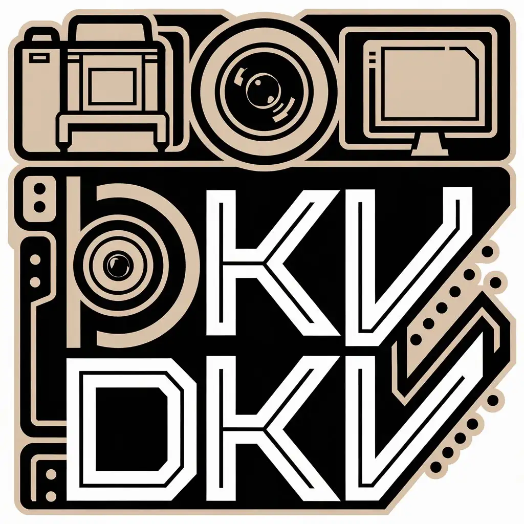 LOGO-Design-For-DKV-Camera-Computer-and-PC-Symbol-in-Vector-Style