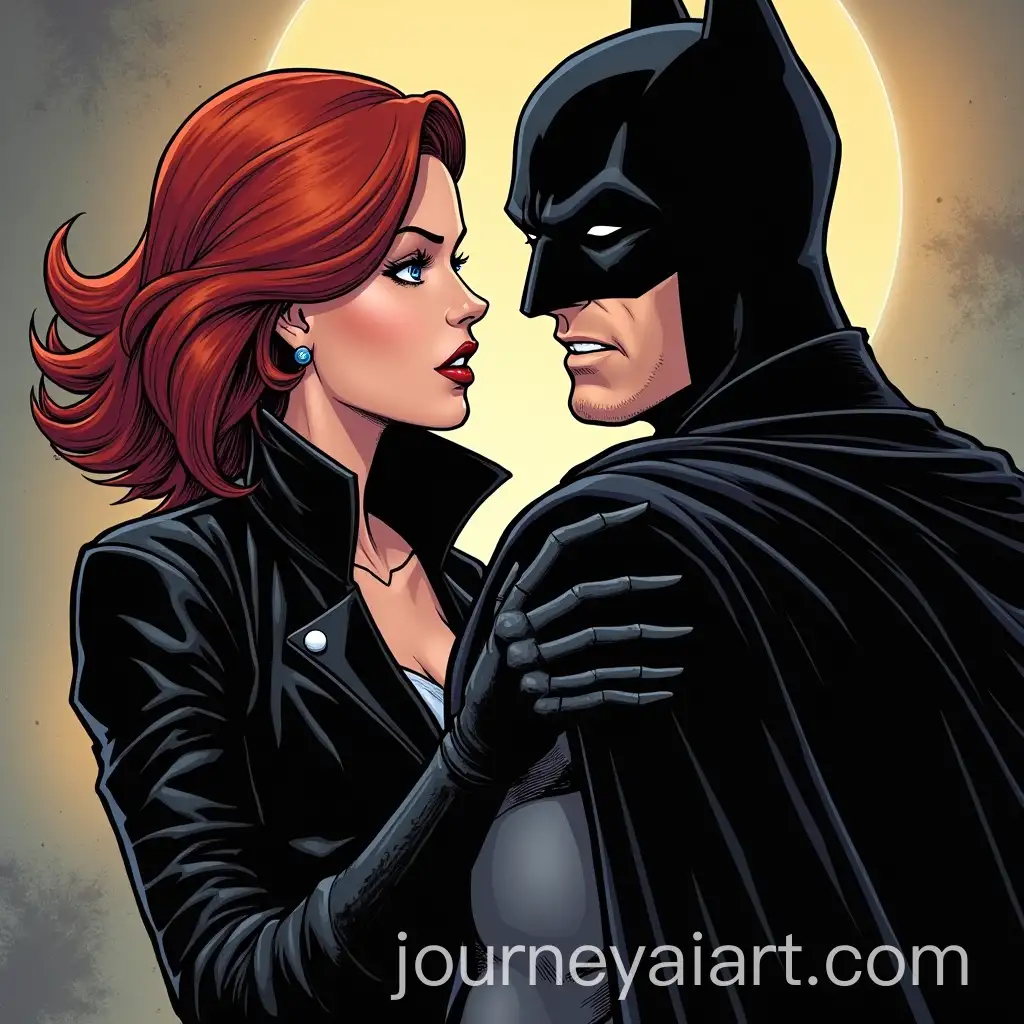 Black-Widow-and-Batman-Comic-Style-Artwork