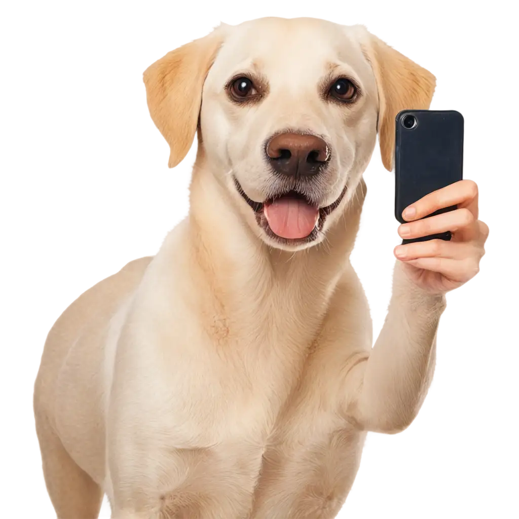 Dog click selfie