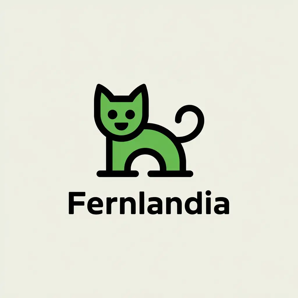 LOGO Design For Fernlandia Cat and Dog Supplies with Clear Background