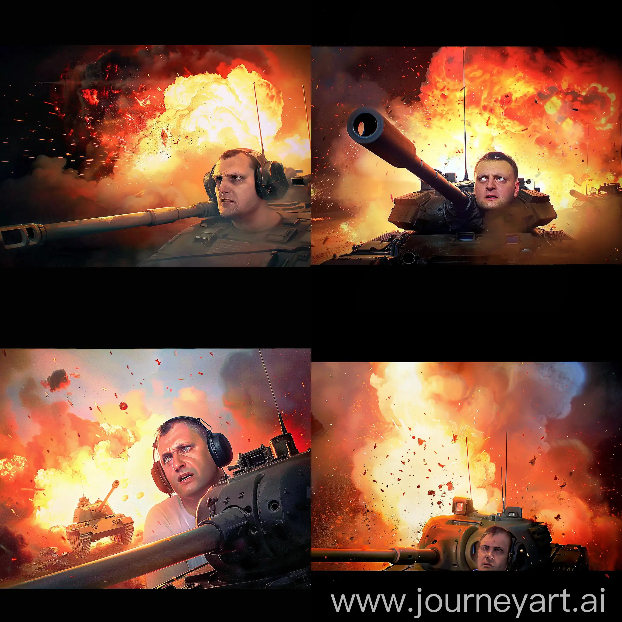 Warzone-Battlefield-with-Explosions-and-Tanks