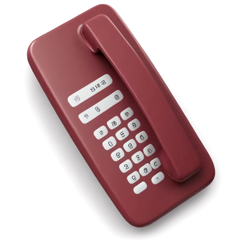 3D-Phone-Icon-in-Burgundy-Shades-PNG-HighQuality-and-Versatile-Digital-Asset