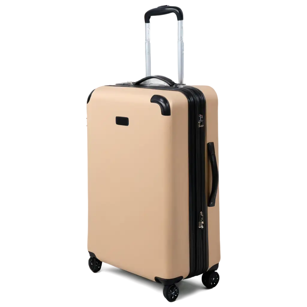 Minimalist-Beige-Suitcase-PNG-for-Wheeled-Travel-HighQuality-Image-for-Modern-Design-Projects