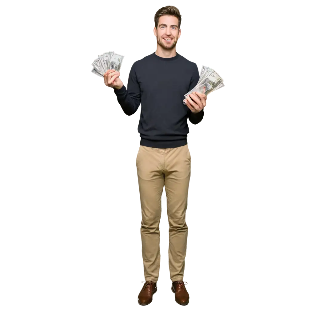 Man-Holding-Stack-of-Money-PNG-A-Symbol-of-Financial-Success