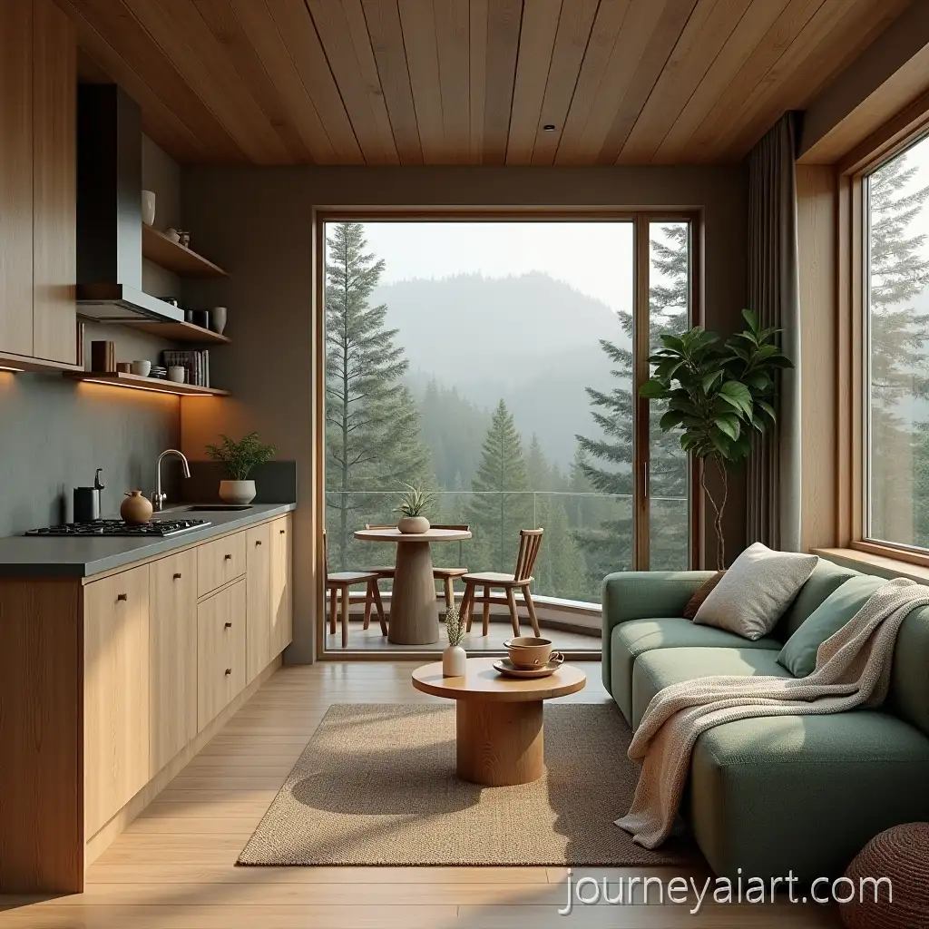 Ultrarealistic-ScandinavianJapanese-Fusion-Interior-with-Kamchatka-Landscape-Inspiration