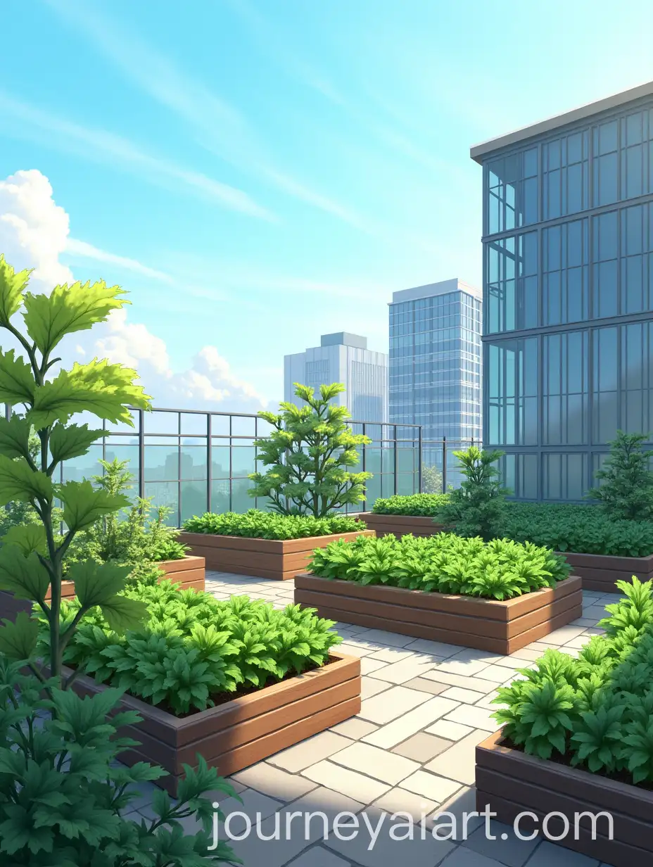 Urban-RooftopAI-Art-Prompt-Expansion-Garden-with-Lush-Vegetables-and-Modern-Office-Buildings