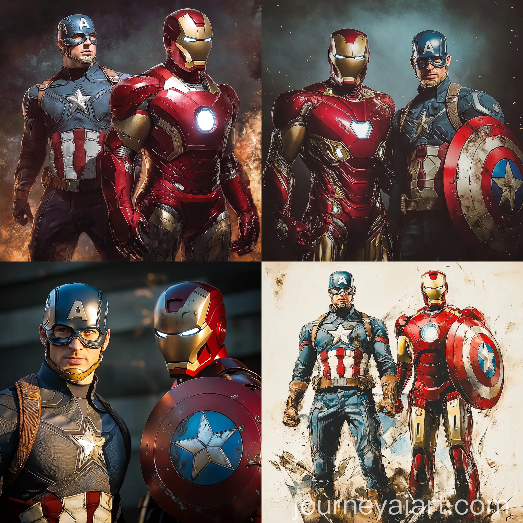 Iron-Man-and-Captain-America-in-Action
