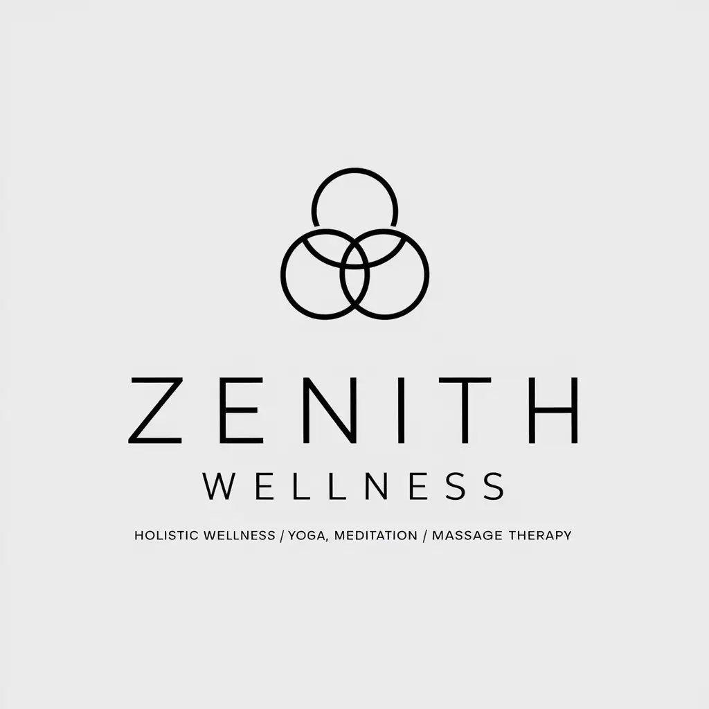 LOGO Design for Zenith Wellness Minimalistic Vector with Holistic Wellness Theme for Medical Dental Industry