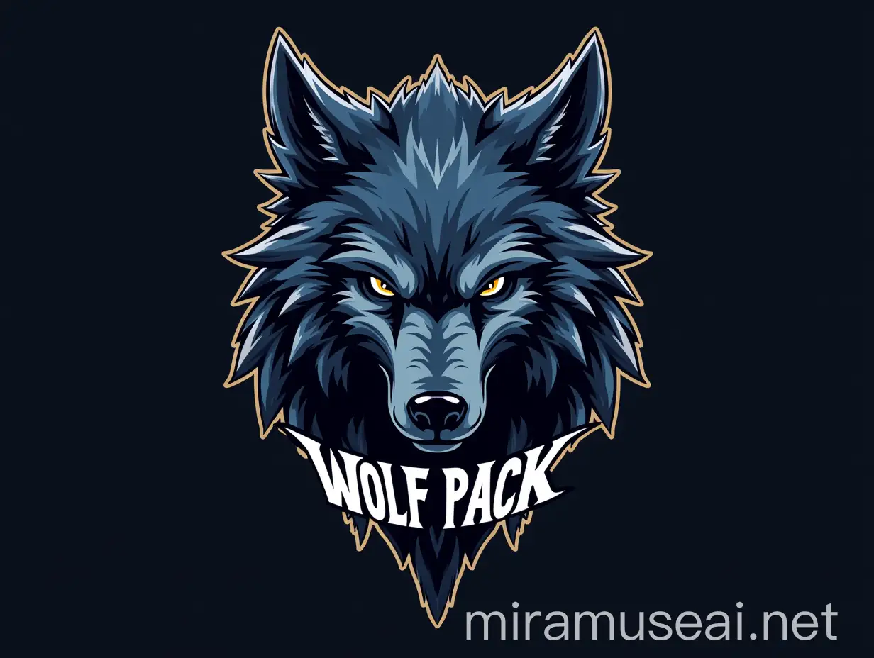 PhotoRealistic Wolf Pack Emblem for Elite Team