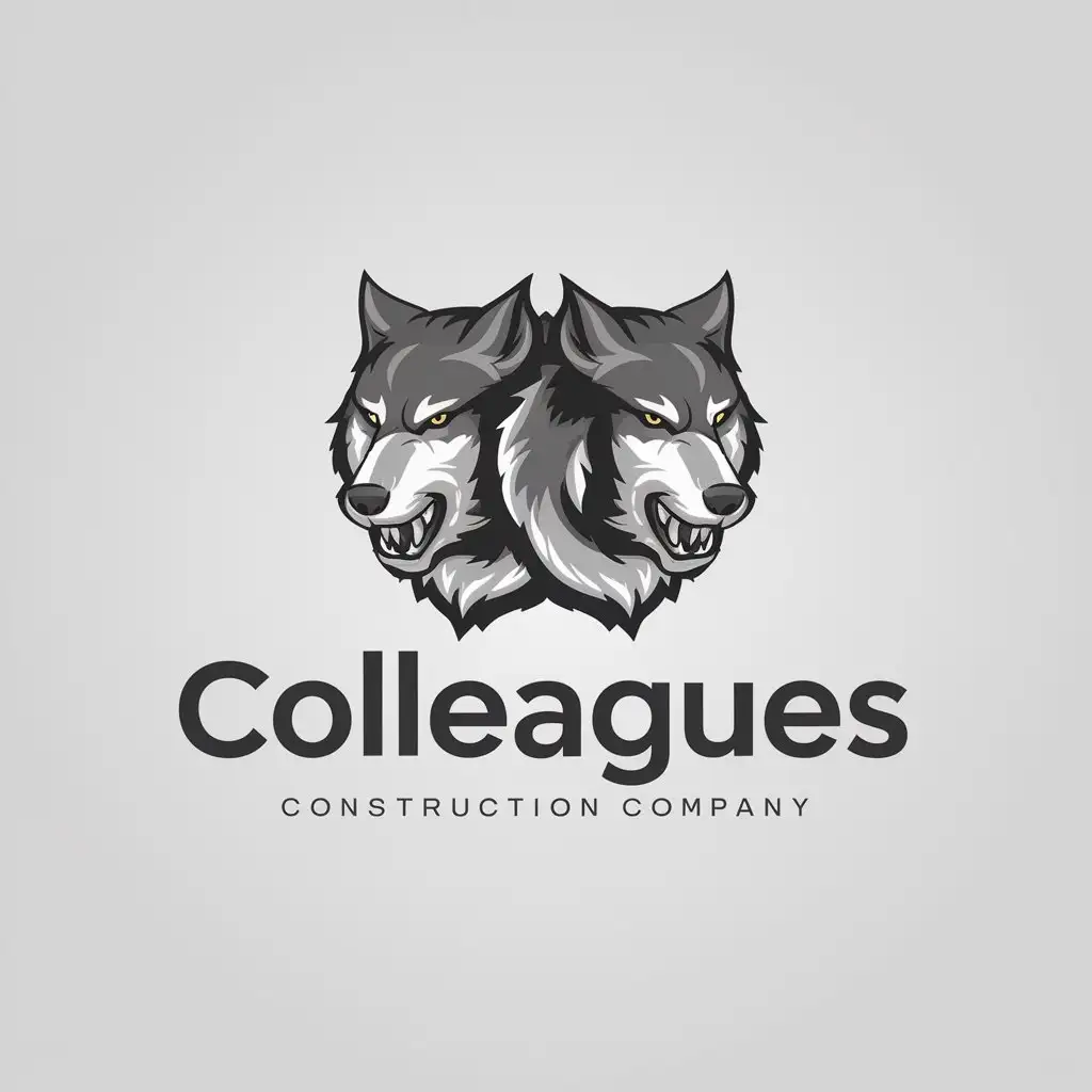 LOGO-Design-for-Colleagues-Wolf-Symbol-in-Construction-Industry