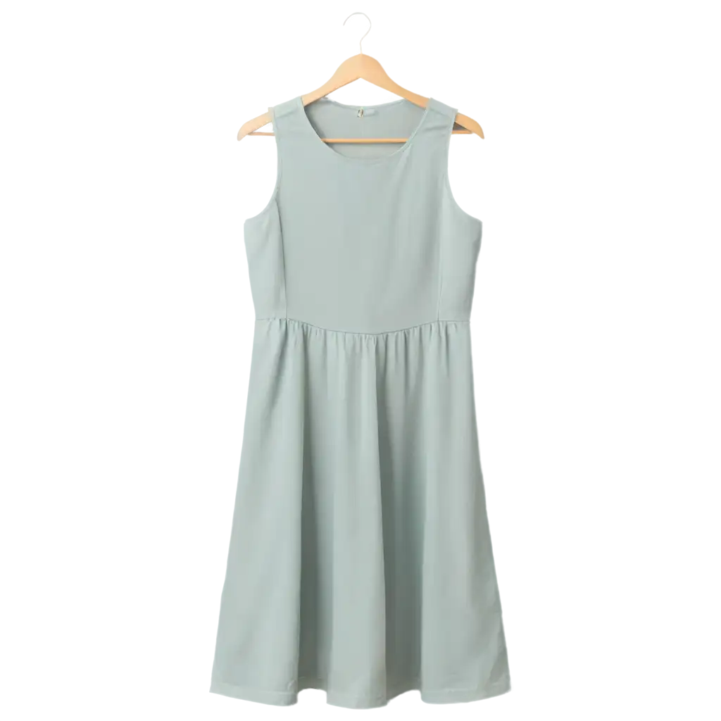 Soft-Blue-Casual-Dress-on-Hanger-HighQuality-PNG-Image-for-Fashion-Lovers