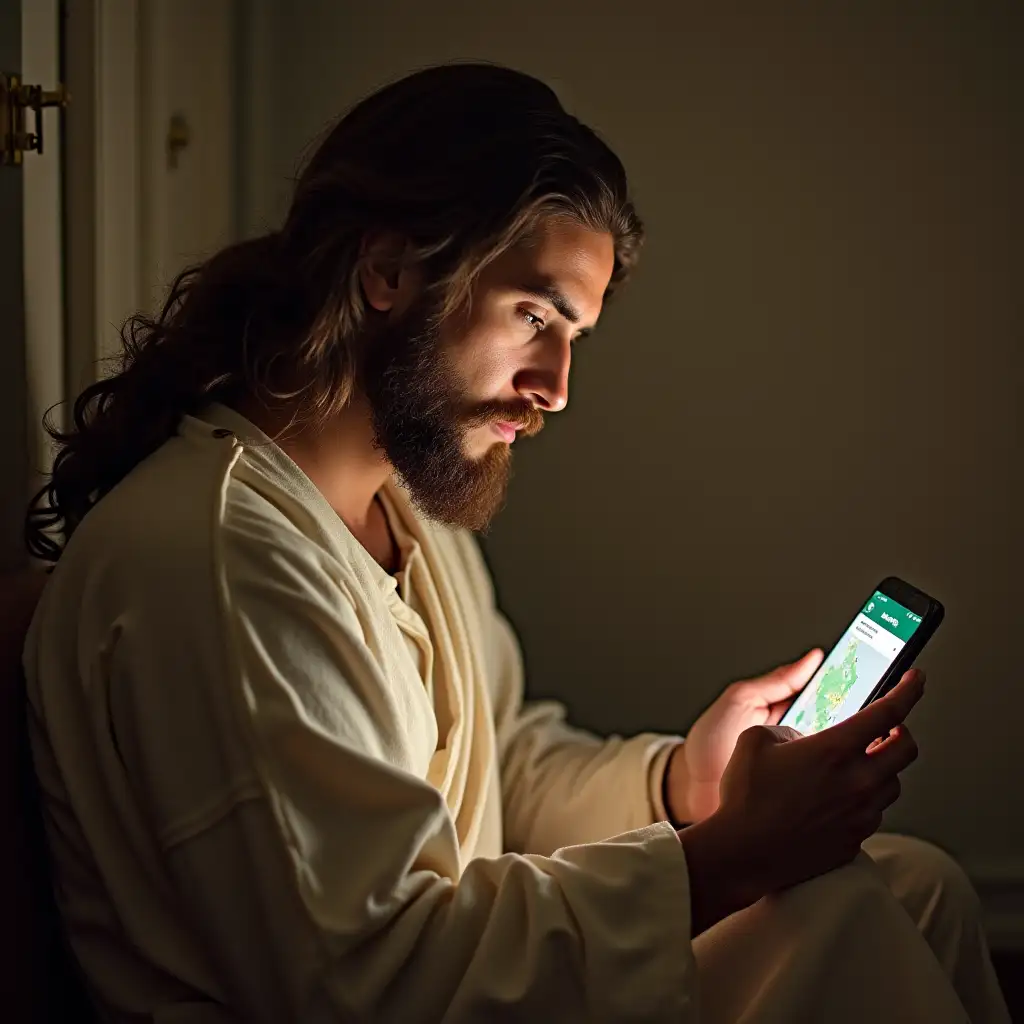 Jesus-Reading-a-WhatsApp-Message-with-Location-Sent