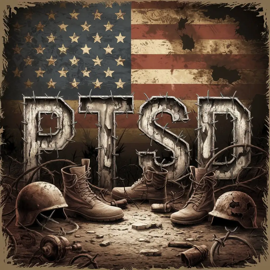 Typography-for-PTSD-Military-Branches-in-Battleworn-Elements