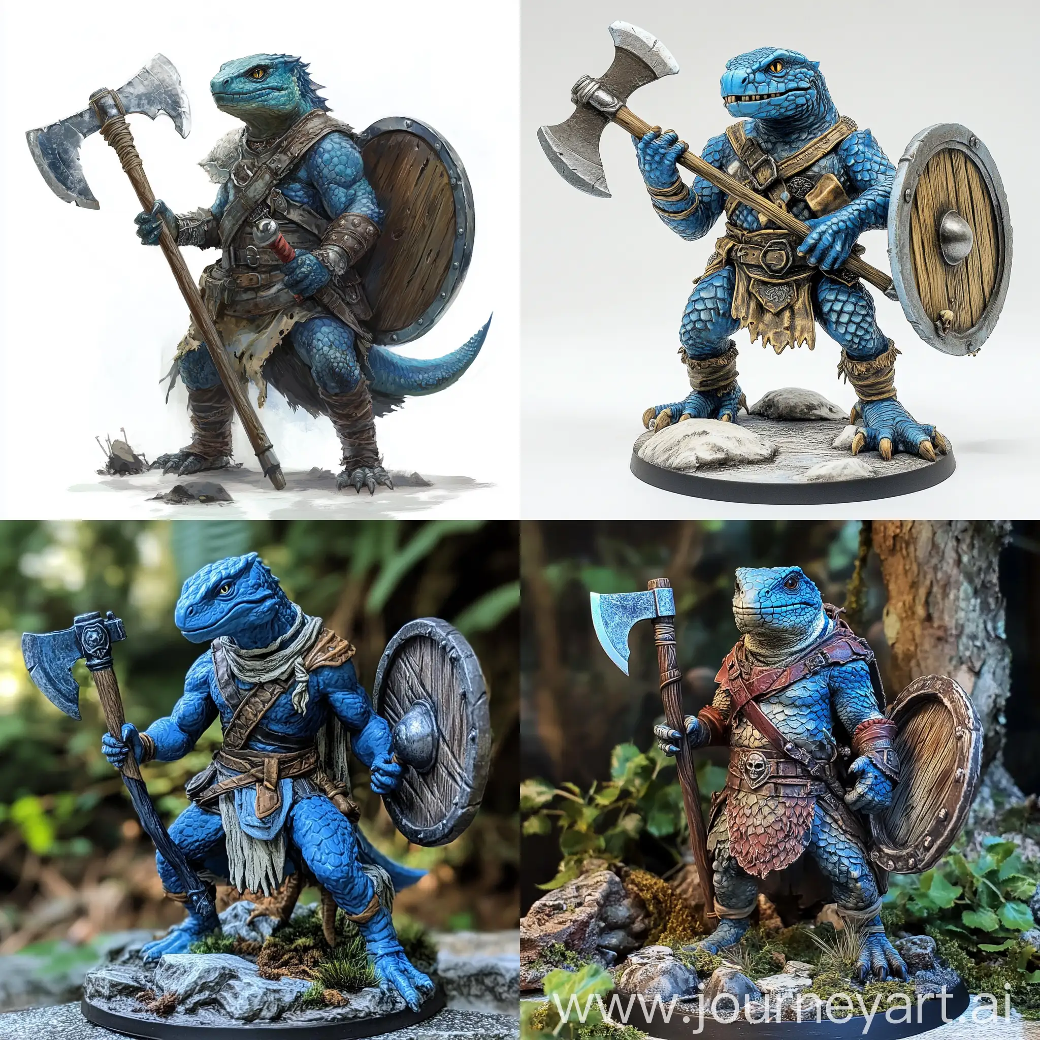 Mystical-Blue-Lizard-Barbarian-Warrior-in-Combat-Ready-Pose