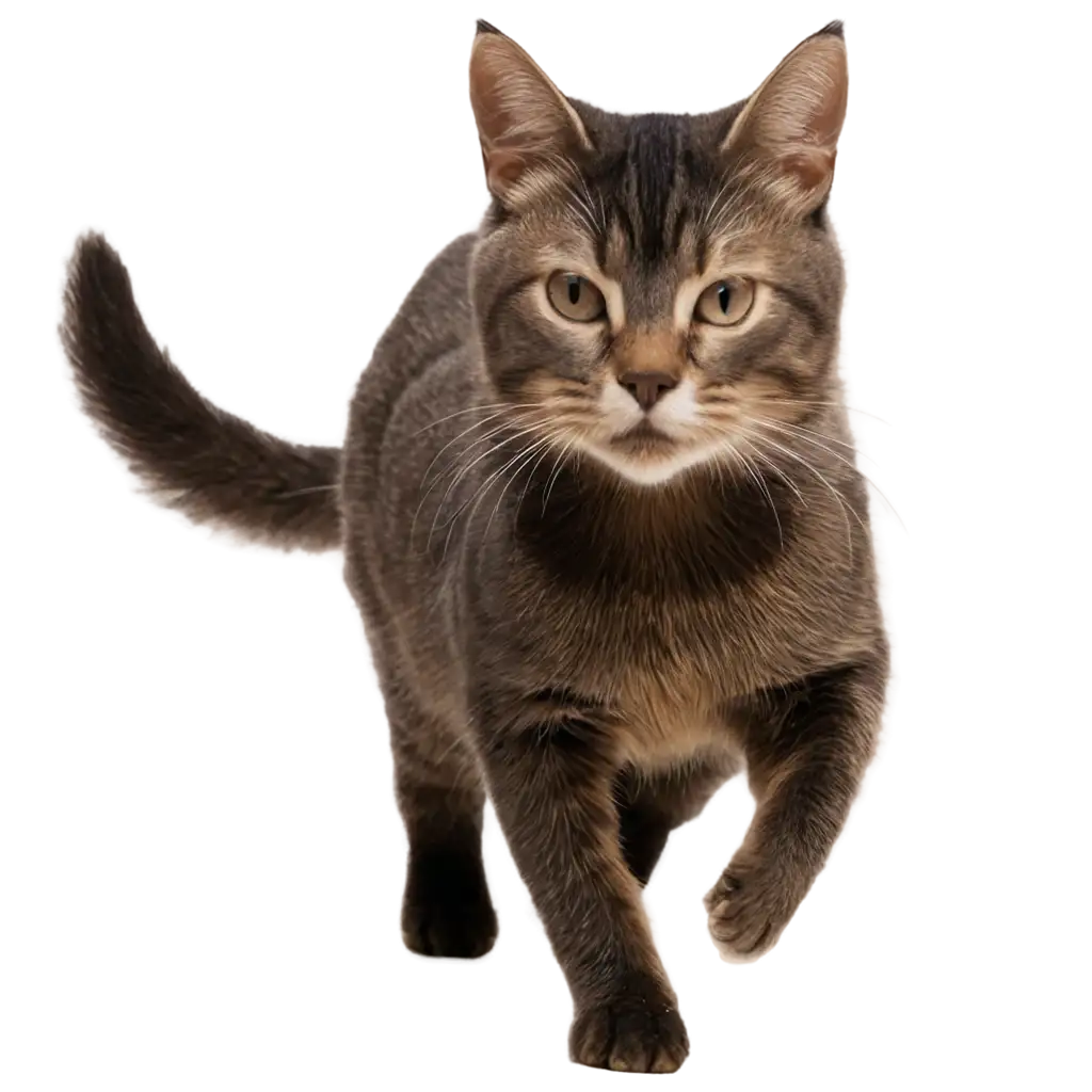 Cat-Running-in-Sand-PNG-HighQuality-Transparent-Image-for-Versatile-Applications